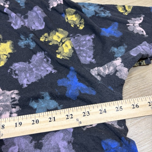 Vans T-Shirt Men's XXL Blotterfly Tee Butterfly Print on Black 100% Cotton Shirt - Picture 3 of 8